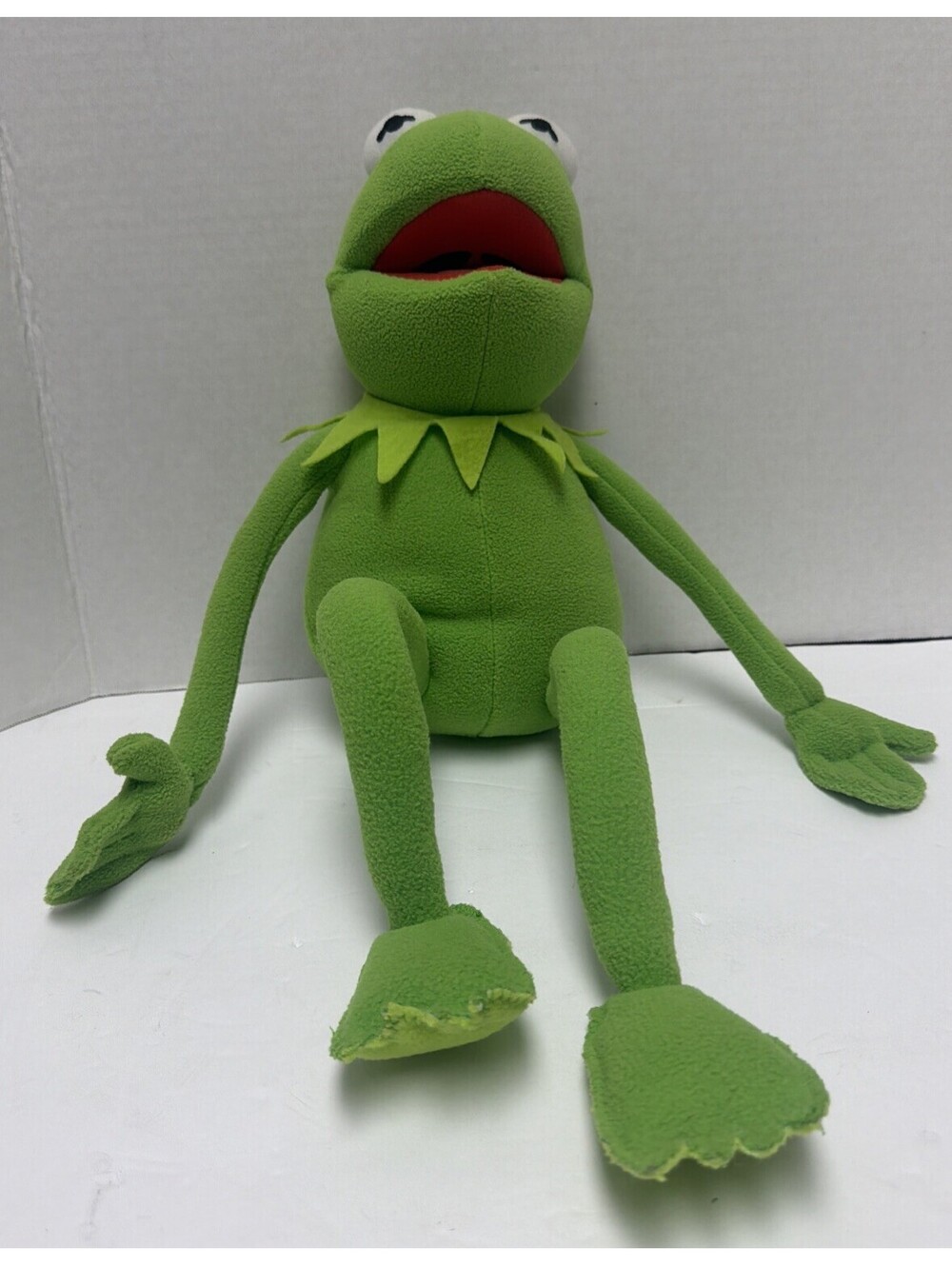 Kermit The Frog Plush Stuffed Disney The Muppets 19” Vintage Bendable Legs Arms